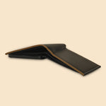 GIL Men's Black Leather Wallet | Photo-id & Over flap | FVOF-03