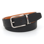 GIL Men's Reversible Wrinkle-free Leather Belt | Black & Tan