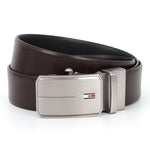 GIL Men's Reversible Auto-lock Wrinkle-free Leather Belt | Palmilla Black & Brown