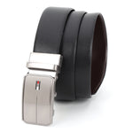 GIL Men's Reversible Auto-lock Wrinkle-free Leather Belt | Palmilla Black & Brown