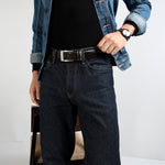 Profile Pull-SM Men's Leather Belt | Pull-Up Effect | Wrinkle-free
