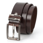 GIL Casual Men's Full-Grain Leather Belt | Waxy Marble