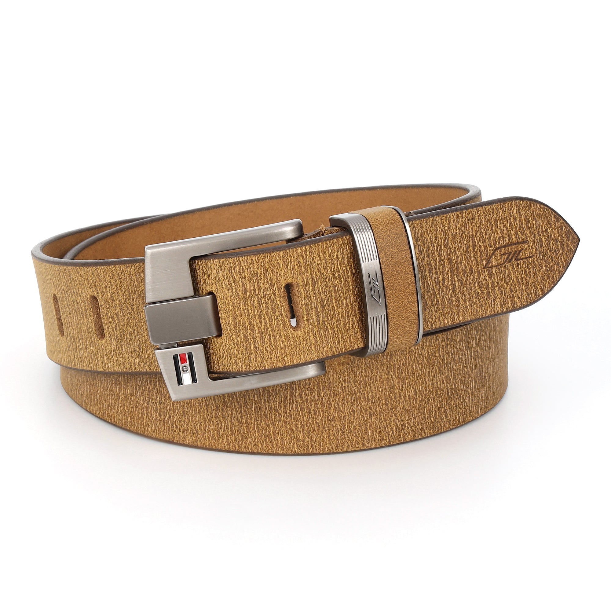 GIL Casual Men's Full-Grain Wrinkle-Free Leather Belt | Alaska