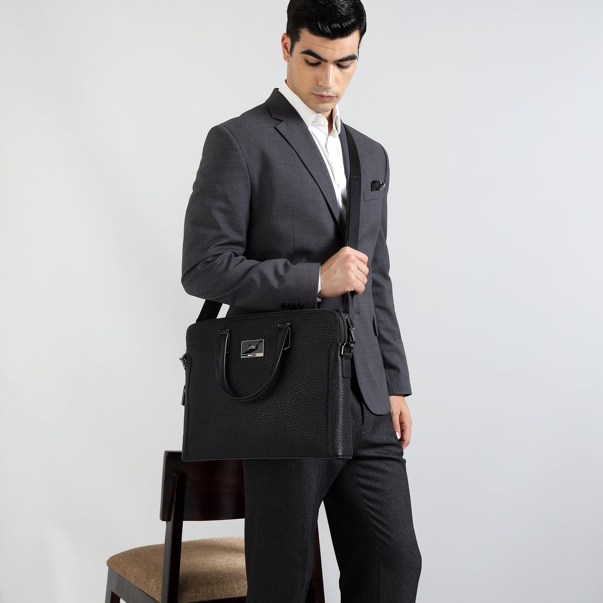 GIL Torino Premium Leather Laptop Bag for Men | Executive Business &amp; Office Bag