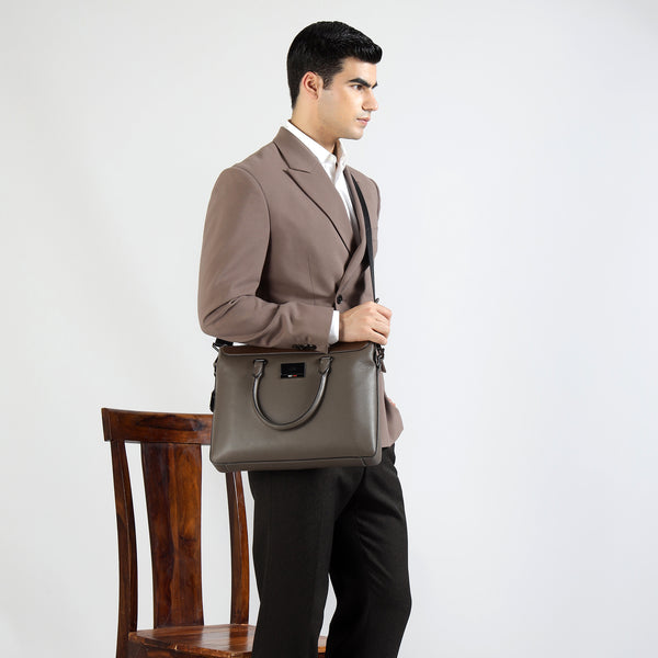 GIL Verona Premium Leather Office Bag for Men | Executive Laptop & Business Bag