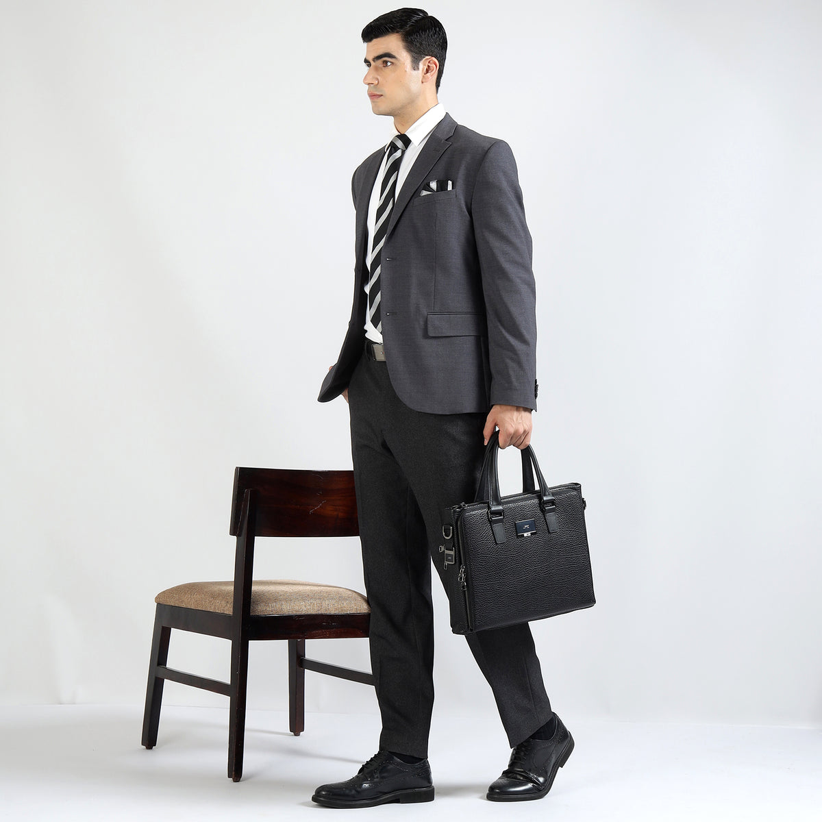 GIL Milano Premium Leather Laptop Bag for Men | Executive Office &amp; Business Briefcase