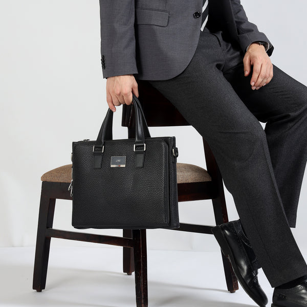 GIL Milano Premium Leather Laptop Bag for Men | Executive Office & Business Briefcase