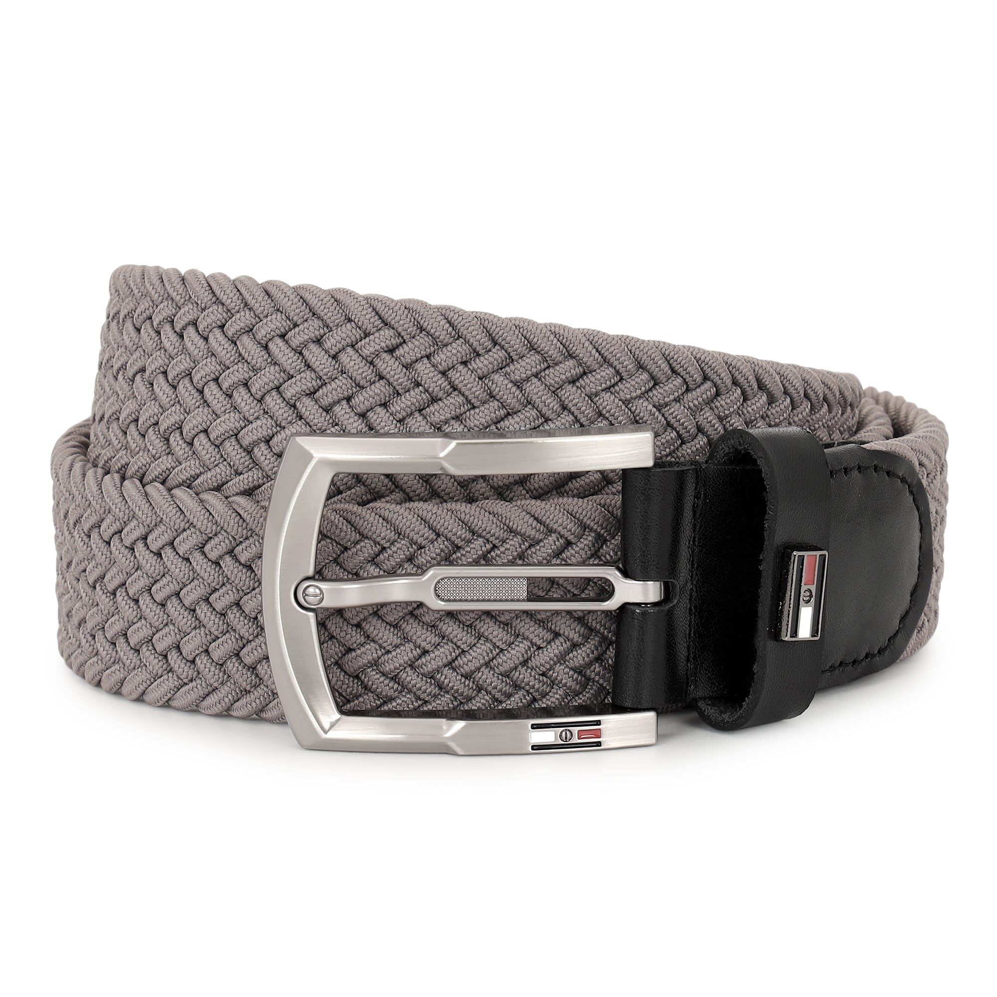 GIL Luxury Woven Stretch Men's Belt with Leather Detailing