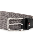 GIL Luxury Woven Stretch Men's Belt with Leather Detailing