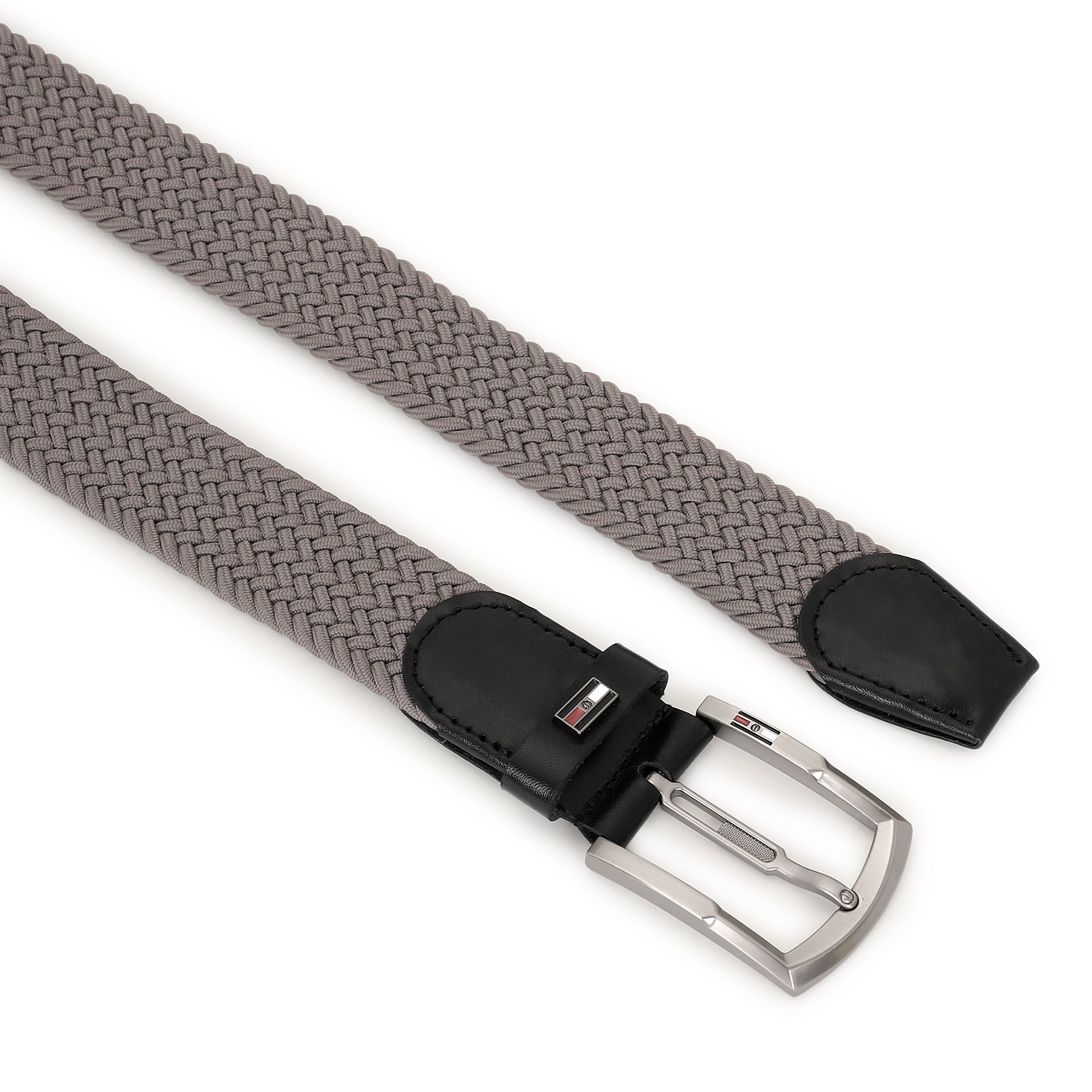 GIL Luxury Woven Stretch Men's Belt with Leather Detailing