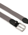 GIL Luxury Woven Stretch Men's Belt with Leather Detailing