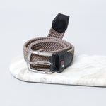 GIL Luxury Stretch Men's Belt with Leather Detailing 34mm Width