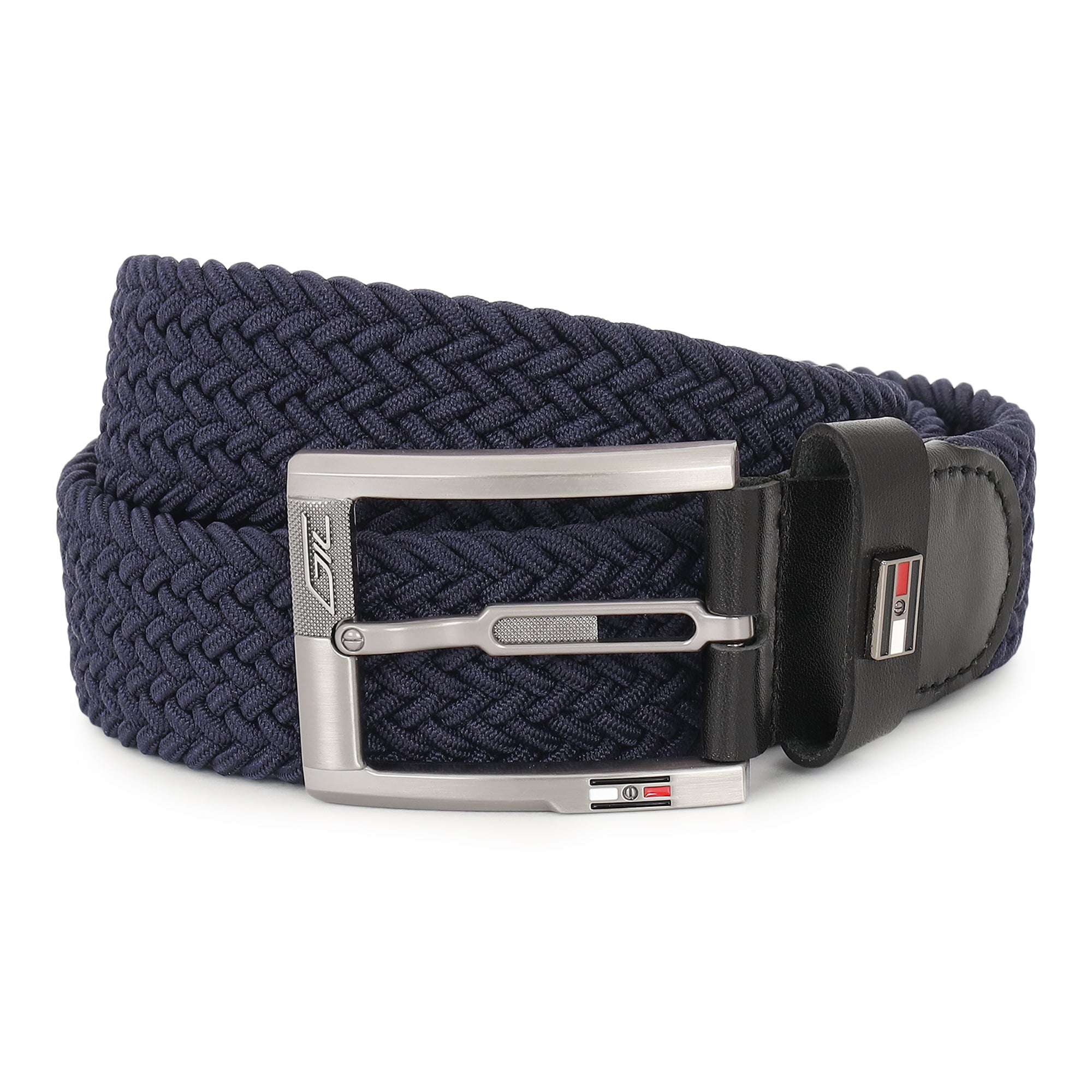 GIL Luxury Woven Stretch Men's Belt with Leather Detailing