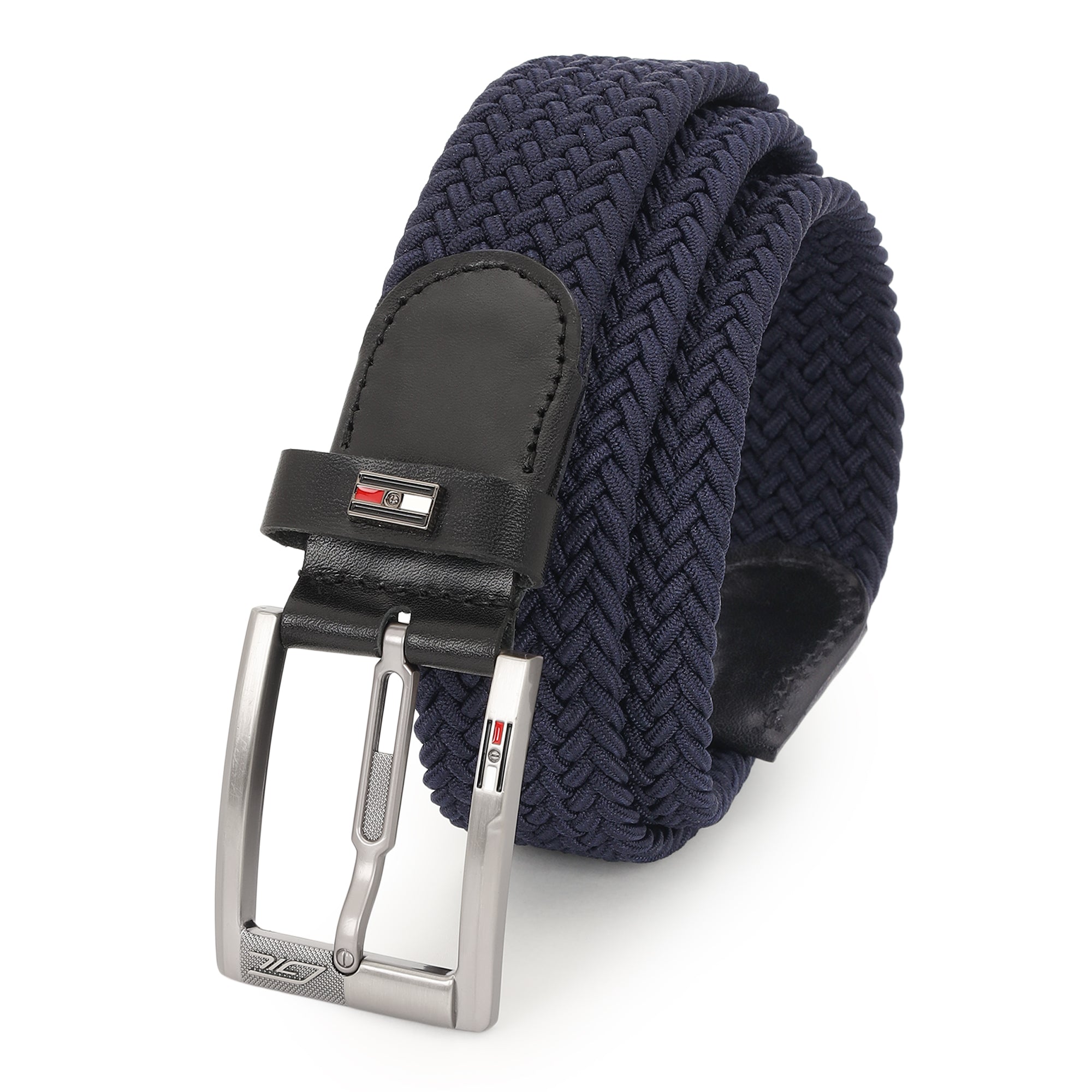 GIL Luxury Woven Stretch Men's Belt with Leather Detailing
