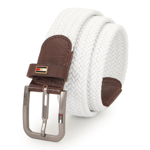 GIL Luxury Stretch Men's Belt with Leather Detailing 34mm Width