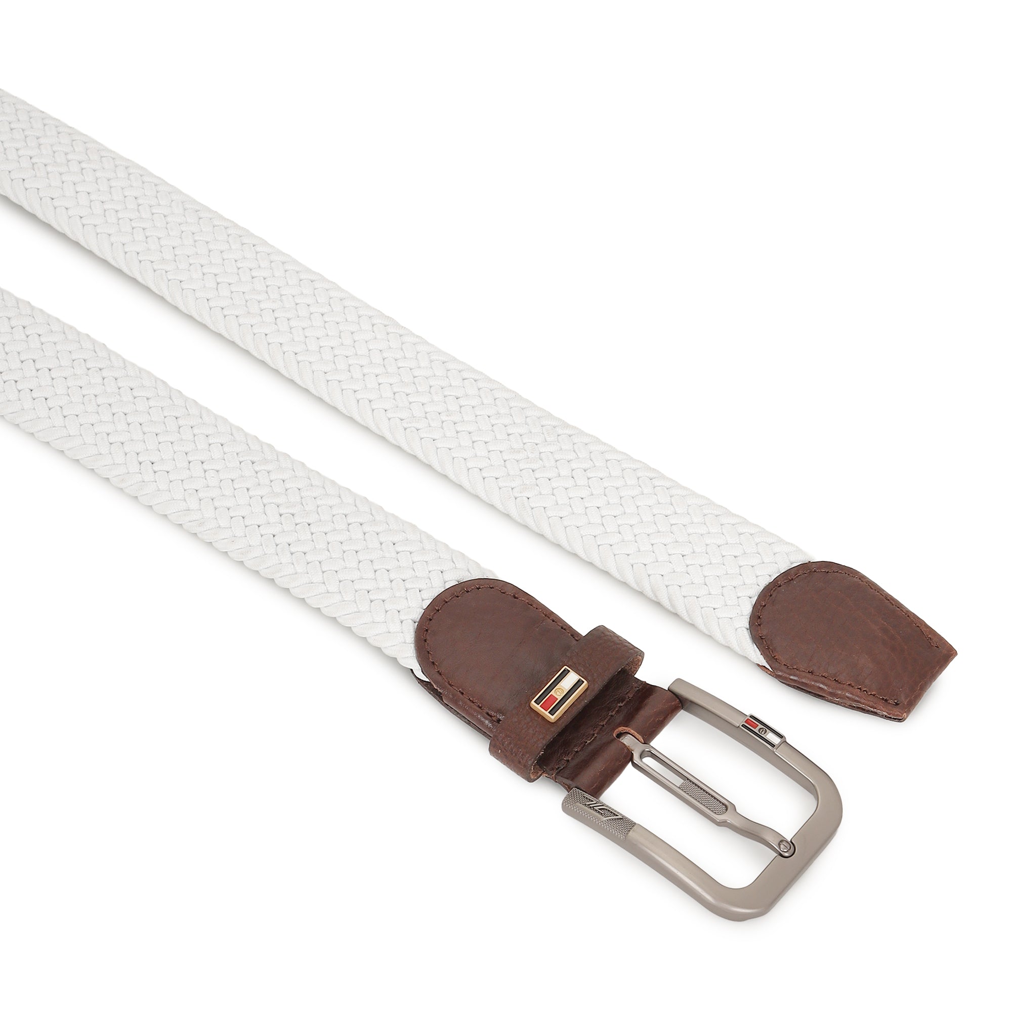 GIL Luxury Woven Stretch Men's Belt with Leather Detailing