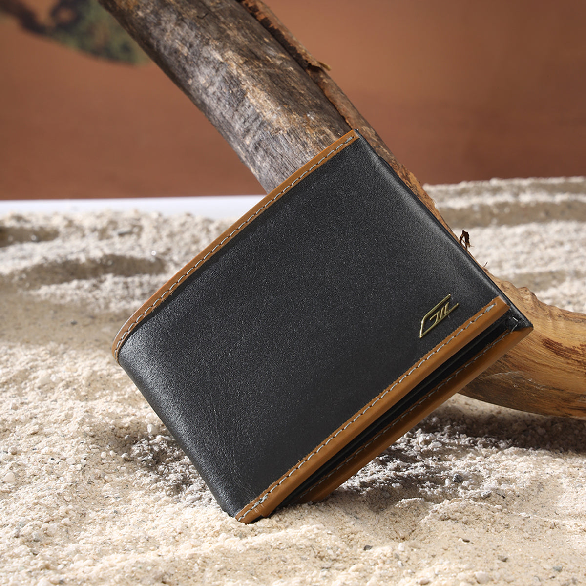 GIL Men’s Black Leather Gift Set – Belt, Wallet &amp; Keychain