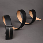 GIL Signature Auto-lock Men's Leather Belt | Wrinkle-free | With Leather Cleaning Cream