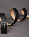 GIL Signature Auto-lock Men's Leather Belt | Wrinkle-free | With Leather Cleaning Cream