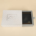 GIL Men's Black Leather Wallet | Photo-id & Over flap | FVOF-03