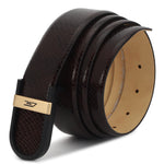GIL Signature Profile Men's Leather Belt | Wrinkle-free | Matte Black Buckle