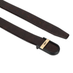 GIL Signature Profile Men's Leather Belt | Wrinkle-free | Matte Black Buckle