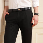 GIL wrinkle-free leather belt for men