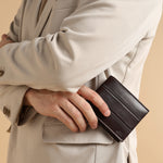 GIL Men's Bifold Leather Wallet with RFID | Embossed Full-Grain Leather