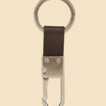 Signature Brown Leather Belt, Wallet & Keychain Combo