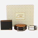 GIL Formal Leather Belt, Wallet Combo