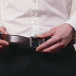 GIL Signature Pull-SM Auto-locking Men's Leather Belt | Pull-up Effect